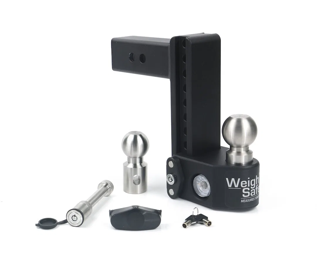 SWS8-2.5-KA – WEIGH SAFE Trailer Hitch Ball Mount, Fits 2-1/2 Inch Receiver 18500 Gross Trailer Weight Adjustable Sto...